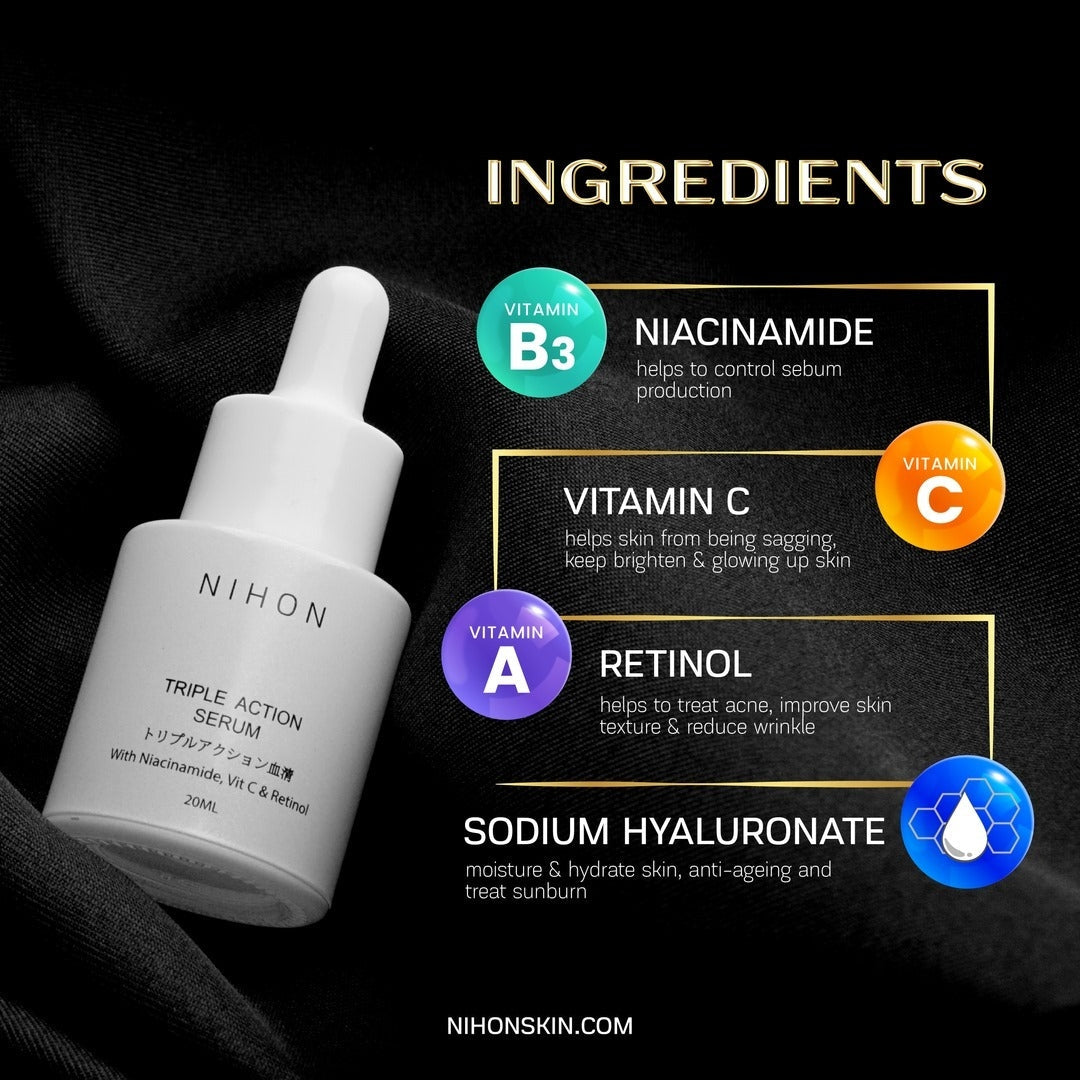 Brighten Dull Skin With NIHON Skin's Triple Action Serum