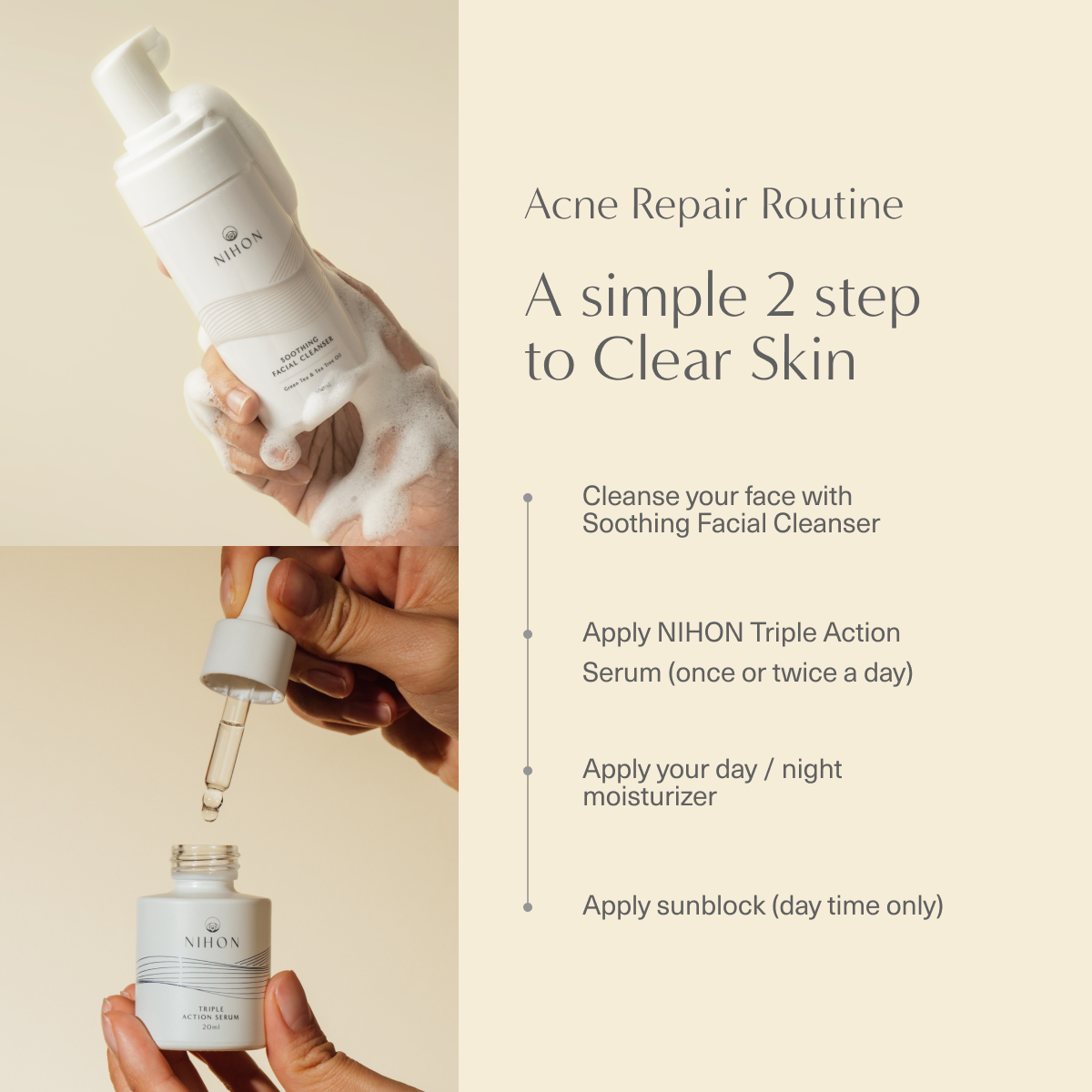 Acne Duo Kit (Soothing Facial Cleanser & Triple Action Serum)