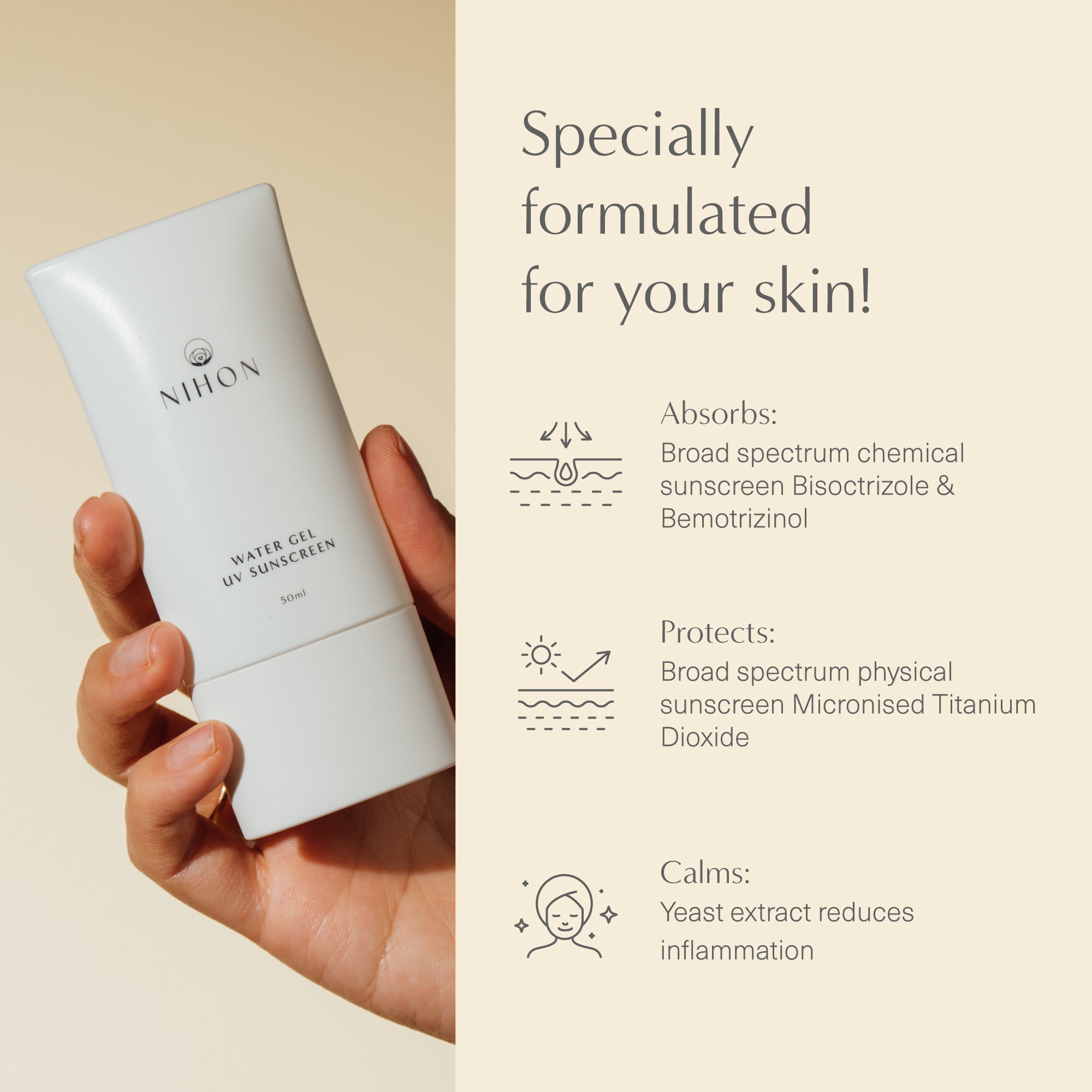 Water Gel UV Sunscreen Trio