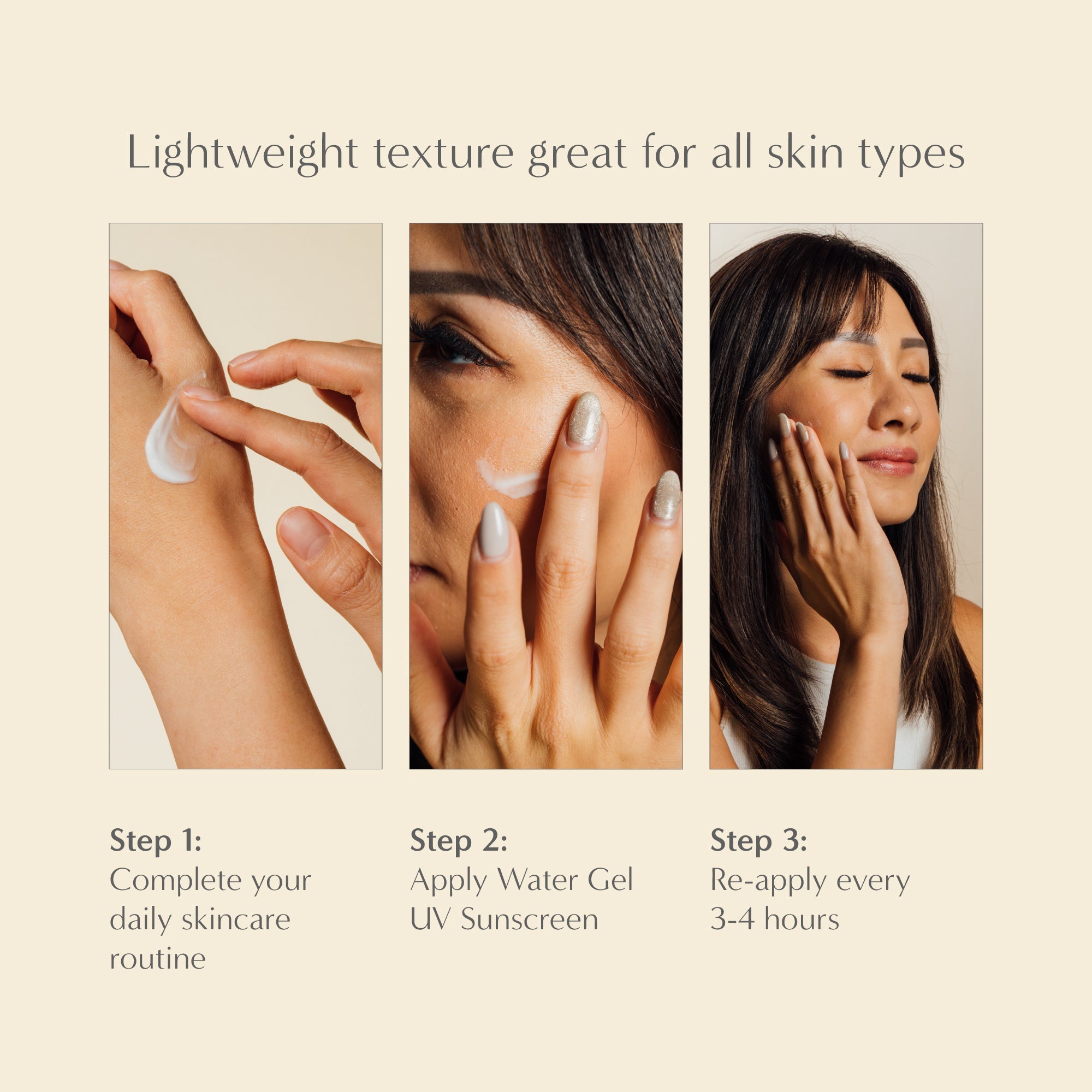 Water Gel UV Sunscreen Trio