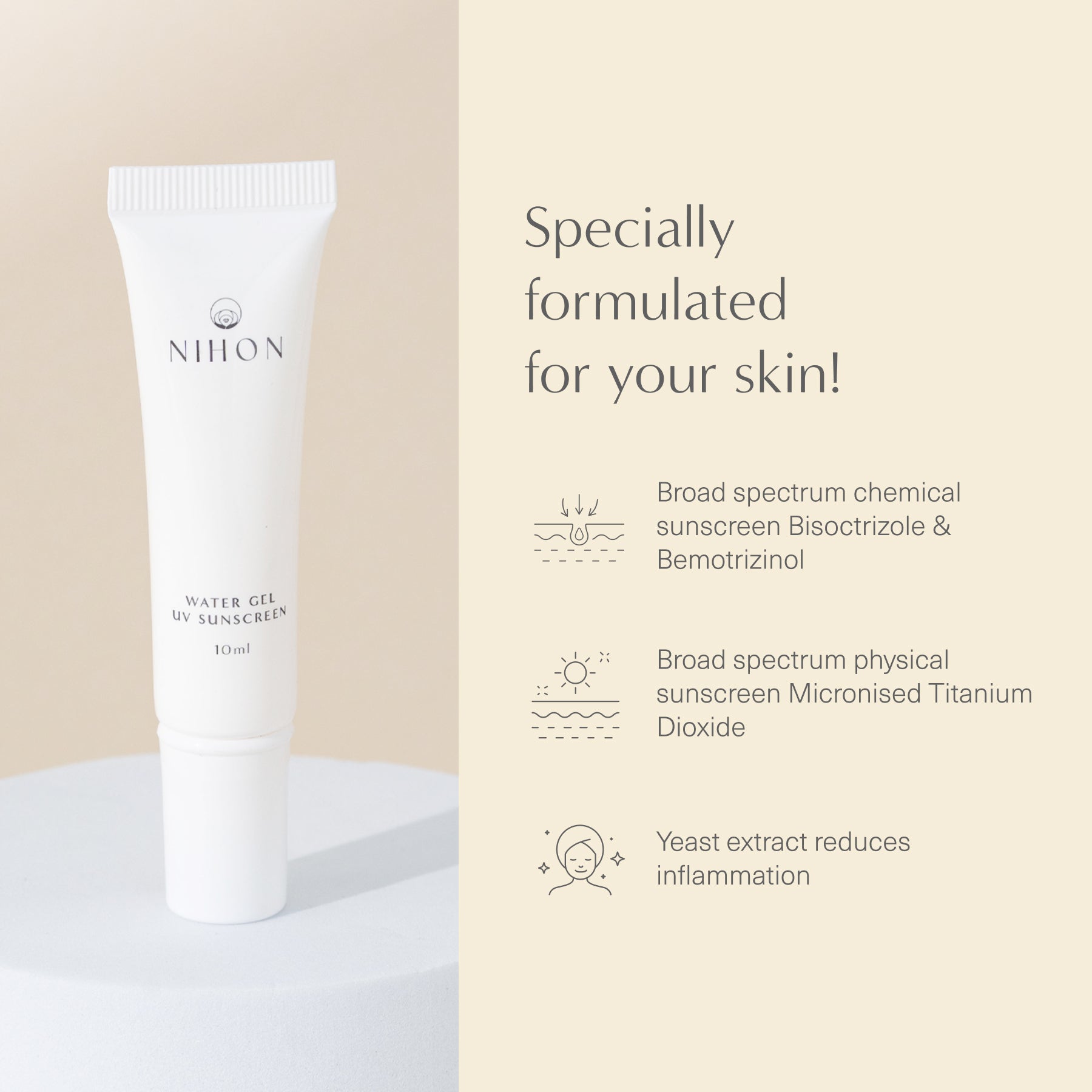 Water Gel UV Sunscreen Travel