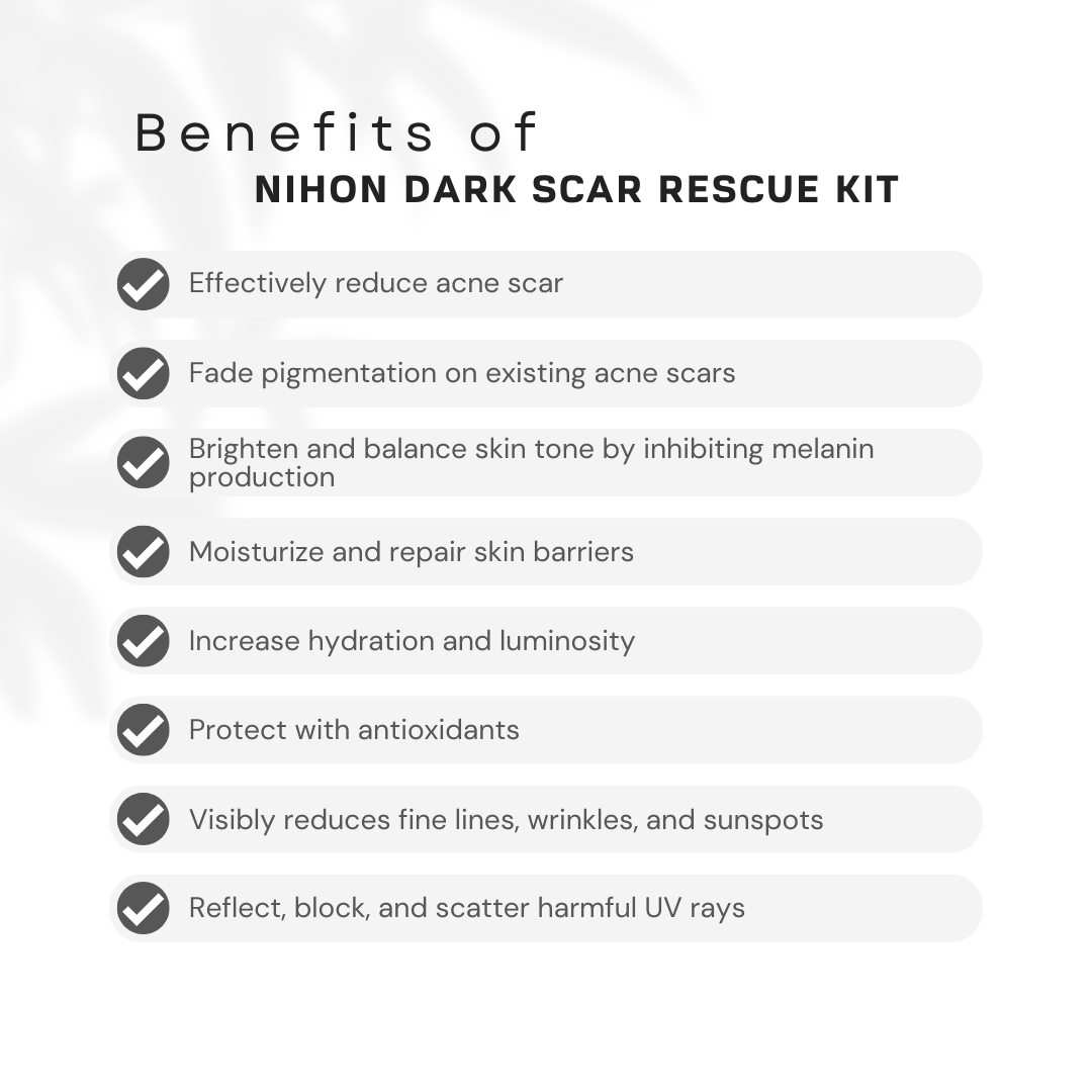 Benefits of Nihon Dark Scar Rescue Kit