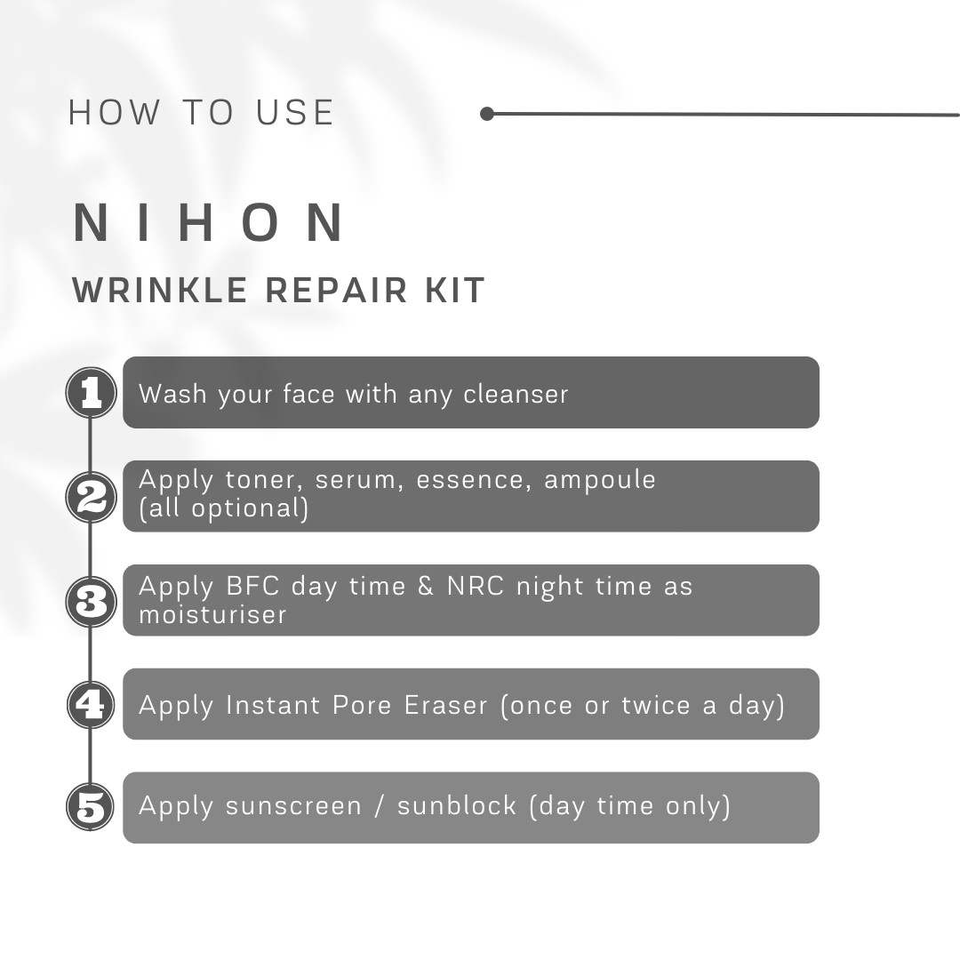 How to Use Nihon Wrinkle Repair Kit